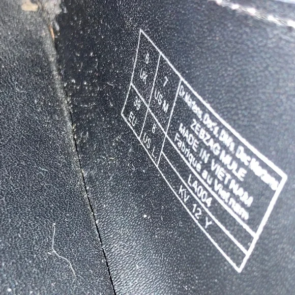 Dr. Martens Zeb Zag Chunky Sole Suede Mule Clogs in Muted Purple - Picture 12 of 12